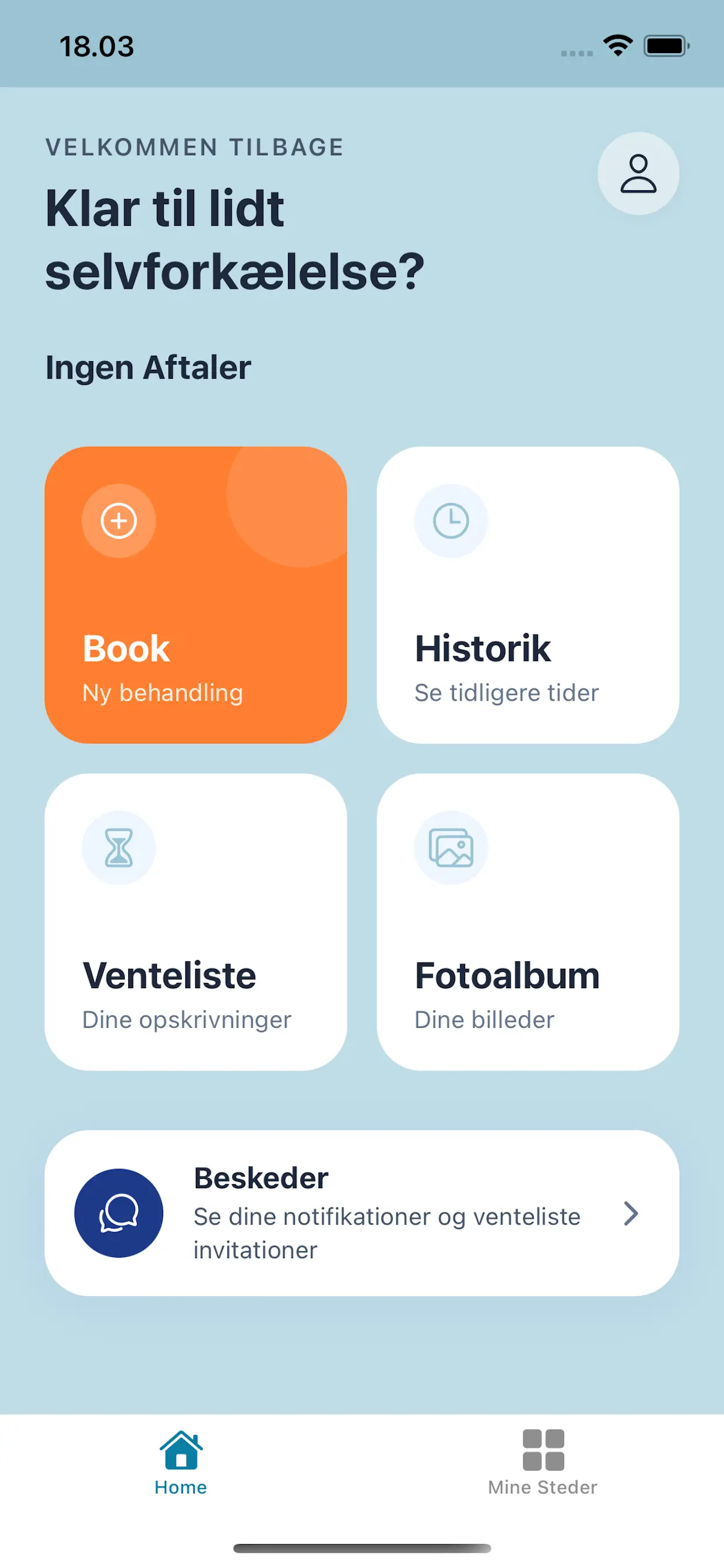 AppointAID App showing visual history